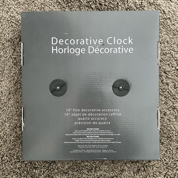 10” Decorative Clock - Picture 2 of 2